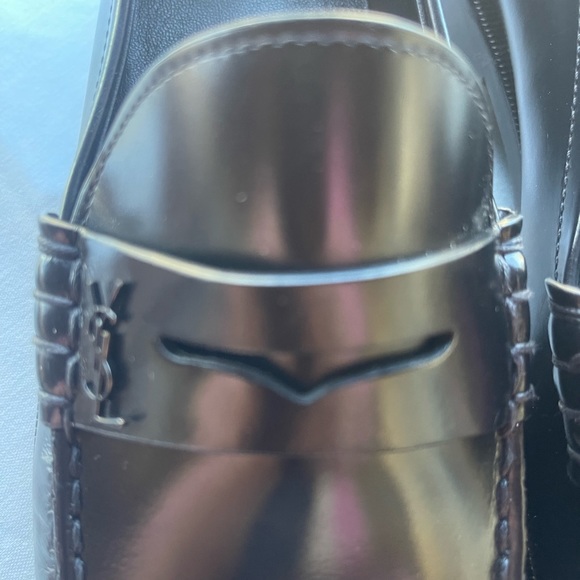 SAINT LAURENT LE LOAFER CHUNKY PENNY SLIPPERS size 41 - Picture 3 of 5